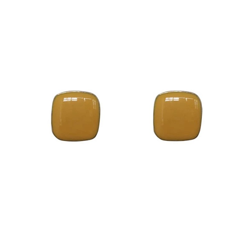 Korean New Trendy Simple Vintage Colorful Enamel Square Glaze Stud Earrings For Female Daily Accessories
Korean New Trendy Simple Vintage Colorful Enamel Square Glaze Stud Earrings For Female Daily Accessories