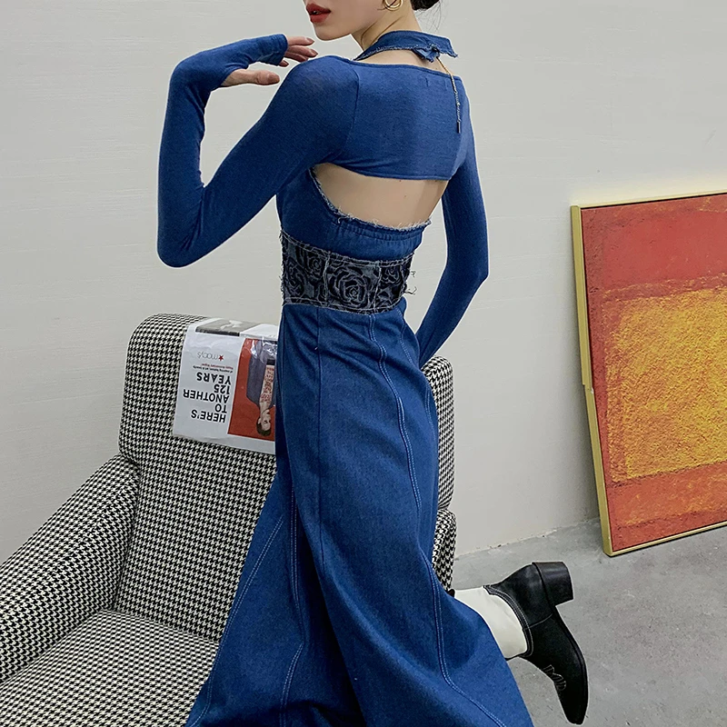 Korejepo Dresses Women 2021 Summer Classic Denim Blue Knitted Shirt Dress Fashion Sleeveless Retro Ropa Mujer Female
Korejepo Dresses Women 2021 Summer Classic Denim Blue Knitted Shirt Dress Fashion Sleeveless Retro Ropa Mujer Female