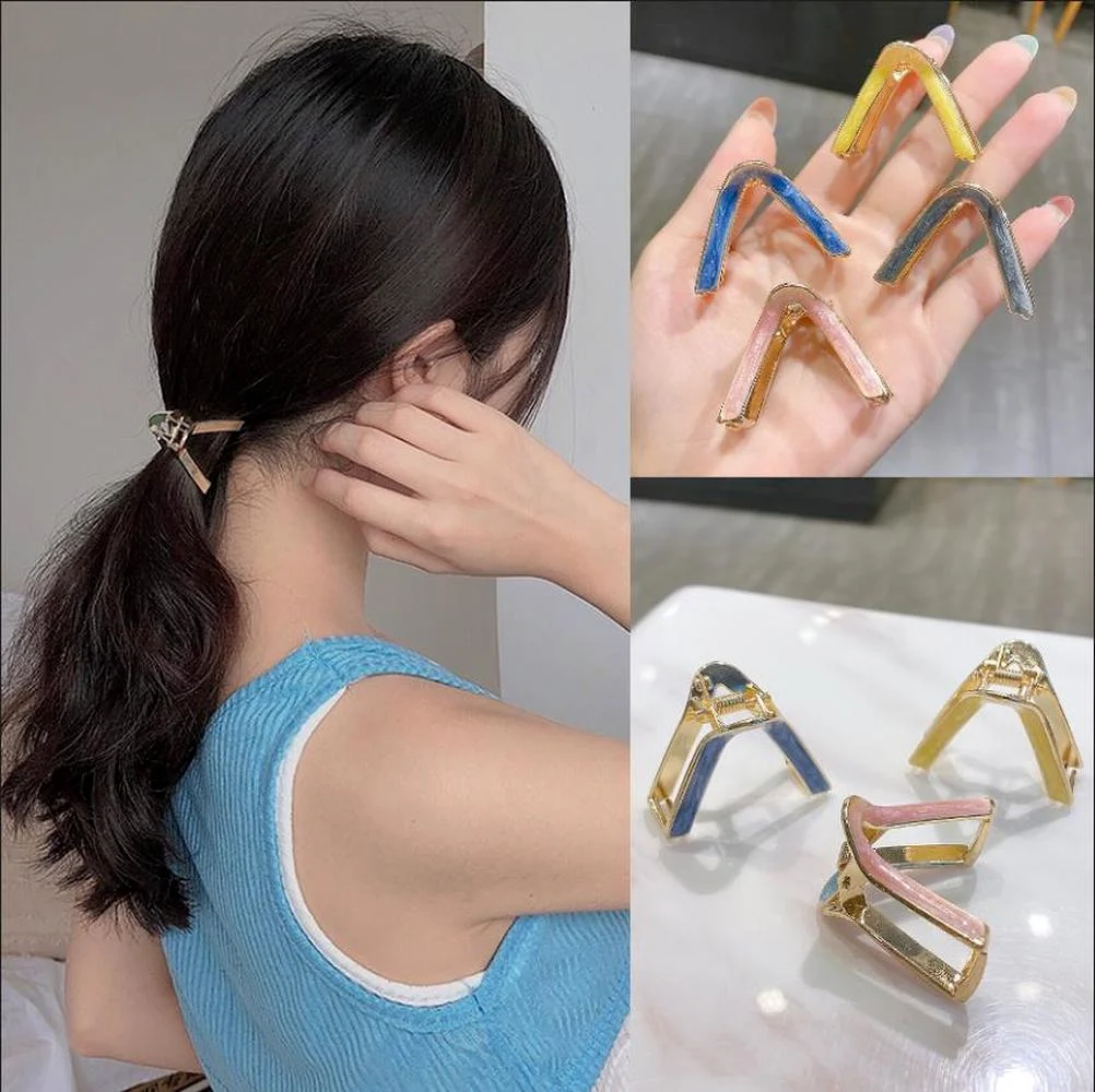 Fashion Women Hair Clip V Shape Barrettes Claw Clip Girls Hair Clips Hairpins Sweet Geometric Hair Accessories
Fashion Women Hair Clip V Shape Barrettes Claw Clip Girls Hair Clips Hairpins Sweet Geometric Hair Accessories