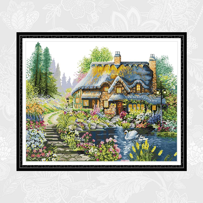 Villa in the forest Patterns Aida Cross Stitch kits Printed Canvas Embroidery DIY Handmade Crafts Accessories Needlework
Villa in the forest Patterns Aida Cross Stitch kits Printed Canvas Embroidery DIY Handmade Crafts Accessories Needlework
