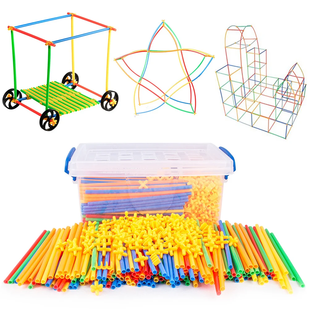 4D DIY Straw Building Blocks Plastic Stitching Inserted Construction Assembled Blocks Bricks Educational Toys for Children Gift
4D DIY Straw Building Blocks Plastic Stitching Inserted Construction Assembled Blocks Bricks Educational Toys for Children Gift