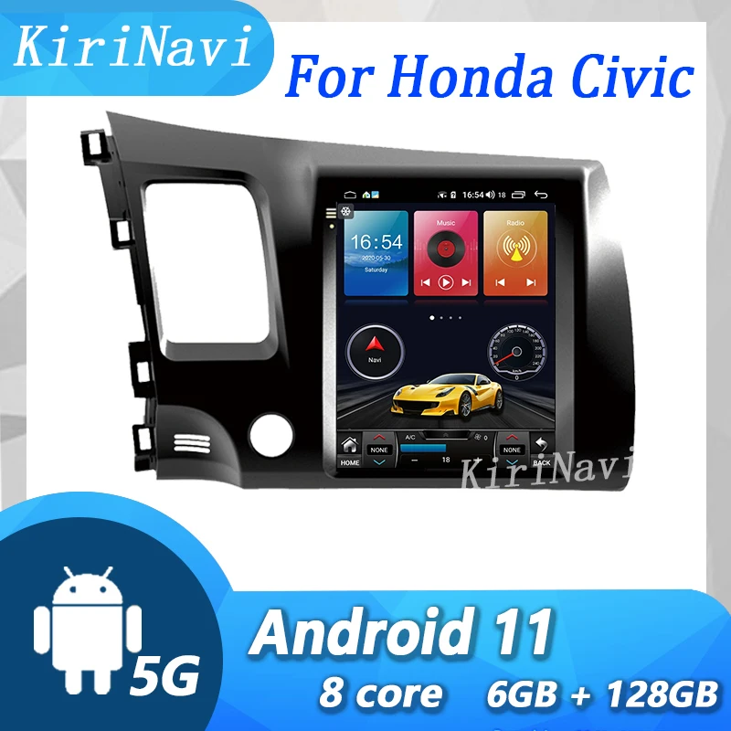 KiriNavi Vertical Screen For Honda Civic 2004-2009 Android 11 Car Radio Car DVD Multimedia Player Auto GPS Navigation 4G Stereo
KiriNavi Vertical Screen For Honda Civic 2004-2009 Android 11 Car Radio Car DVD Multimedia Player Auto GPS Navigation 4G Stereo