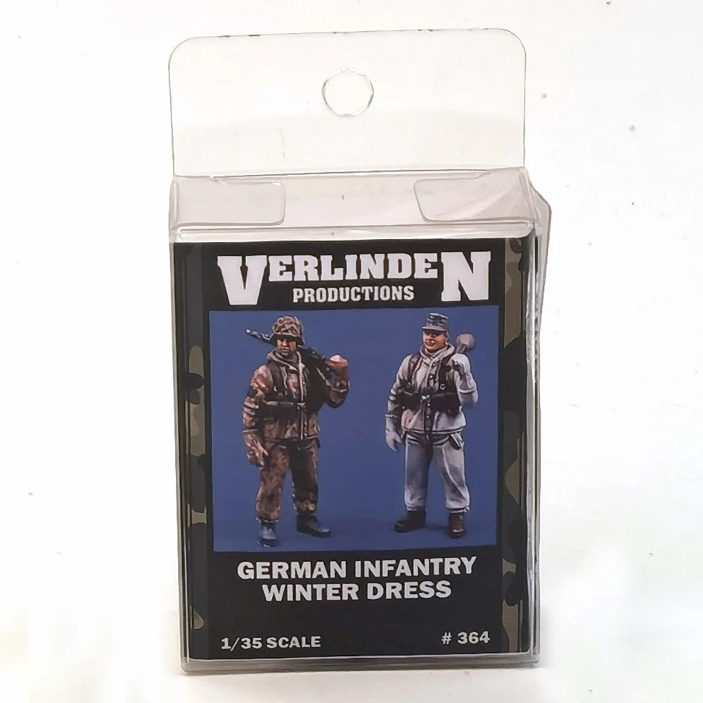 

1/35 WWII German Infantrymen in Winter Dress (2 Figures/Set) VERLINDEN #364 Resin Kits Unassembled Uncolored