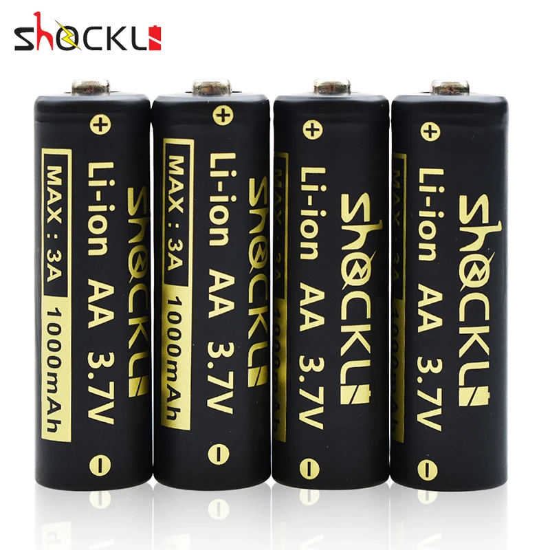 Аккумуляторная батарея Shockli 14500 1000 мА · ч 3 7 В литий ионный аккумулятор AA литиевая