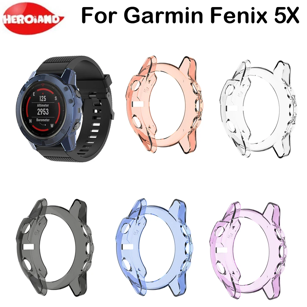 Защитный чехол для смарт-часов Garmin Fenix 5/5X/5S, ТПУ 
Защитный чехол для смарт-часов Garmin Fenix 5/5X/5S, ТПУ