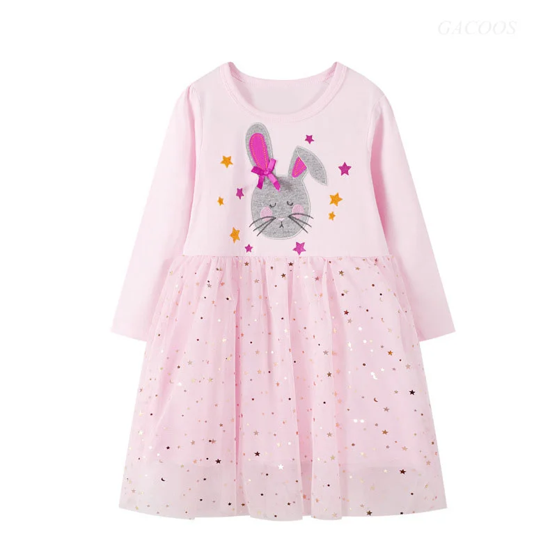 New Autumn Winter Toddler Girls Animal Rabbit Embroidery Princess Dress Baby Children Mesh Sequins Patchwork Dresses Kid Costume
New Autumn Winter Toddler Girls Animal Rabbit Embroidery Princess Dress Baby Children Mesh Sequins Patchwork Dresses Kid Costume