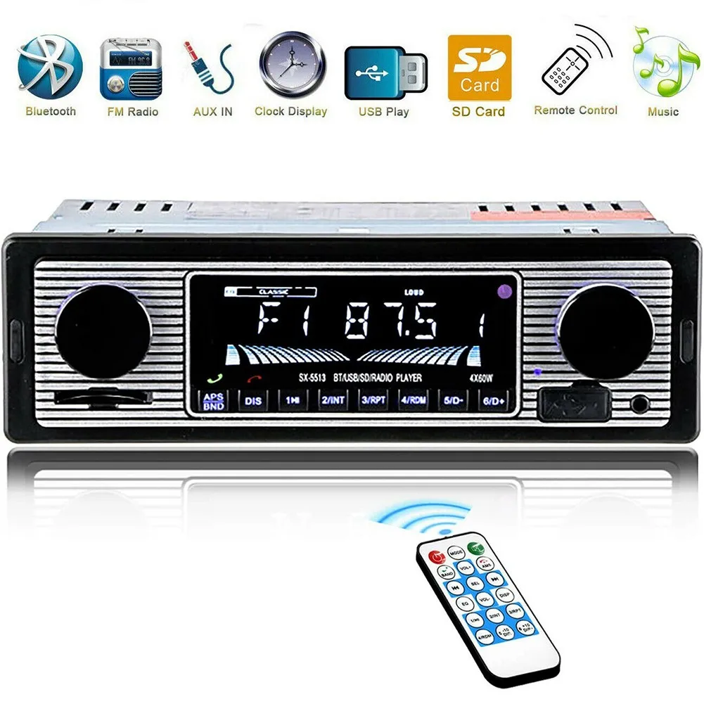 1pc Car In-Dash MP3 Player Stereo Radio Player Bluetooth 4-CH Output FM USB/AUX Receiver +Remote Auto Bluetooth Transmitter
1pc Car In-Dash MP3 Player Stereo Radio Player Bluetooth 4-CH Output FM USB/AUX Receiver +Remote Auto Bluetooth Transmitter