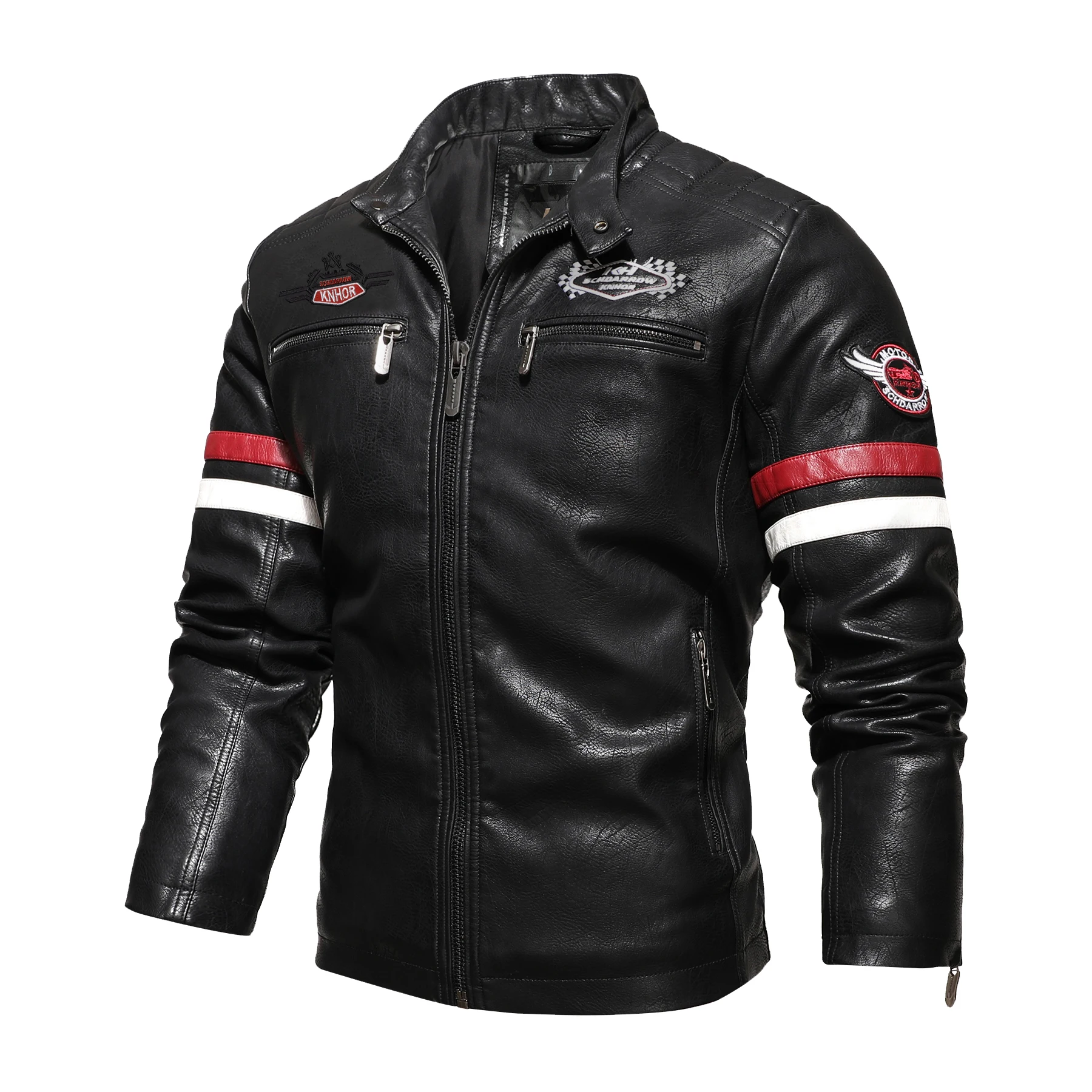 PU Leather Jacket Men Faux Leather Motorcycle Jacket Mens Winter Jacket Biker Coat Slim Fit Zipper Up Fashion High Street Coat 
PU Leather Jacket Men Faux Leather Motorcycle Jacket Mens Winter Jacket Biker Coat Slim Fit Zipper Up Fashion High Street Coat