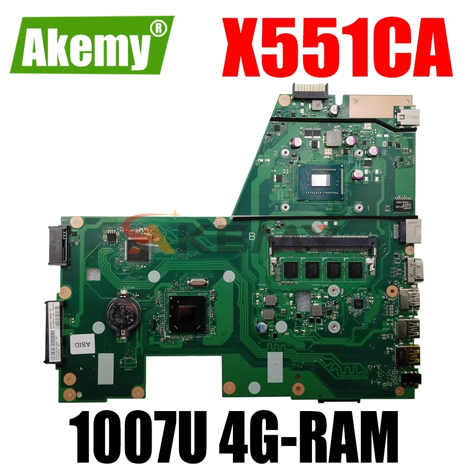 Материнская плата AKEMY X551CA для ноутбука ASUS X551CA X551CAP, оригинальная материнская плата 100% протестированная 1007U 4G-RAM 1xslot
Материнская плата AKEMY X551CA для ноутбука ASUS X551CA X551CAP, оригинальная материнская плата 100% протестированная 1007U 4G-RAM 1xslot