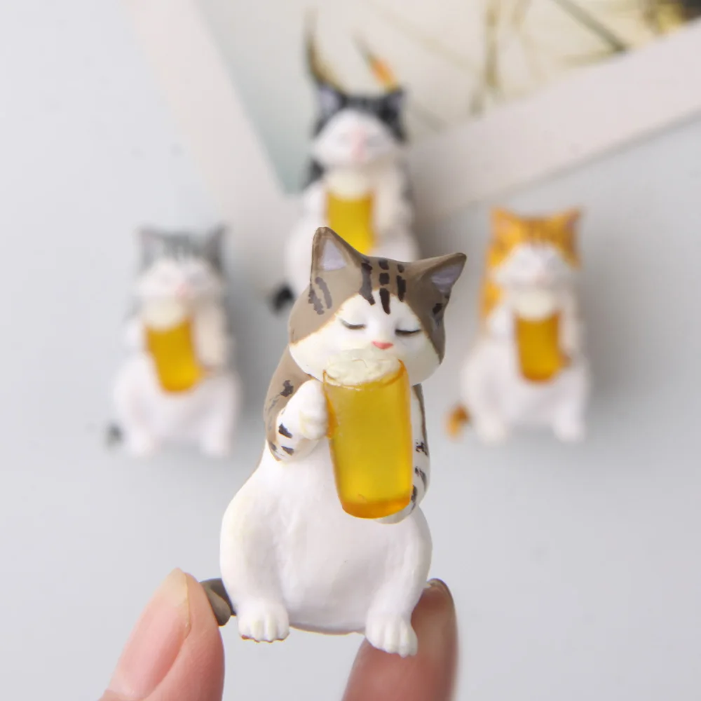 Set of four Cute Fridge Magnet paste series Drunk cat magnetic paste home decoration creative gift Animal refrigerator stickers
Set of four Cute Fridge Magnet paste series Drunk cat magnetic paste home decoration creative gift Animal refrigerator stickers