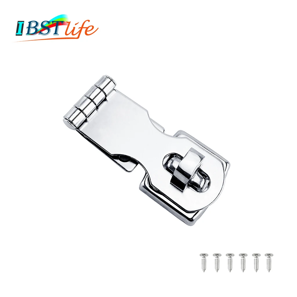 Marine Grade Stainless Steel 304 Cabinet Door Swivel Eye Locking Safety Hasp latch Clasp for Boat Yacht Hardware Accessories
Marine Grade Stainless Steel 304 Cabinet Door Swivel Eye Locking Safety Hasp latch Clasp for Boat Yacht Hardware Accessories