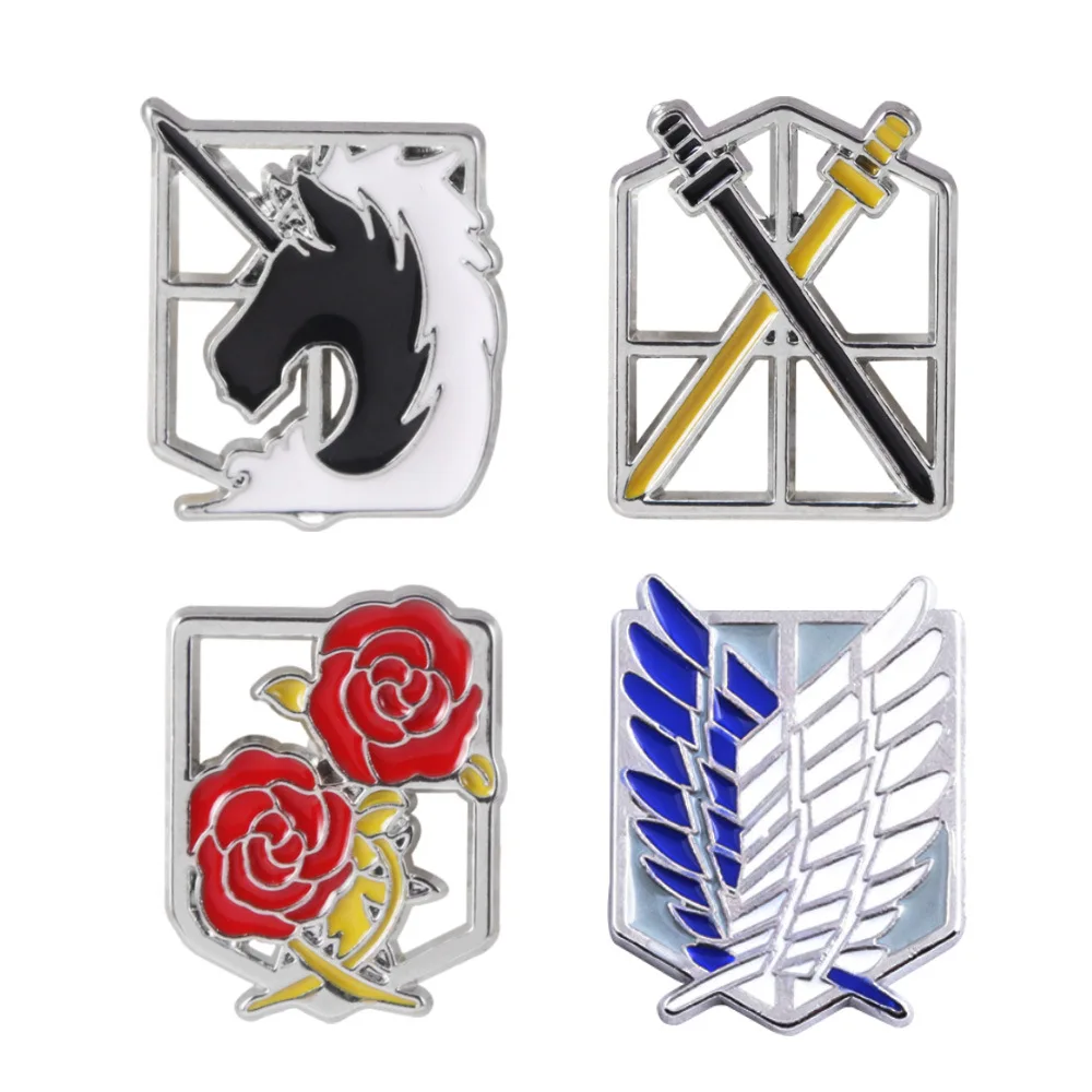 Anime Attack on Titan Brooch The Four Corps Wings of Freedom Attack on Giant Badge Label Pin for Clothes Bag Decoration
Anime Attack on Titan Brooch The Four Corps Wings of Freedom Attack on Giant Badge Label Pin for Clothes Bag Decoration