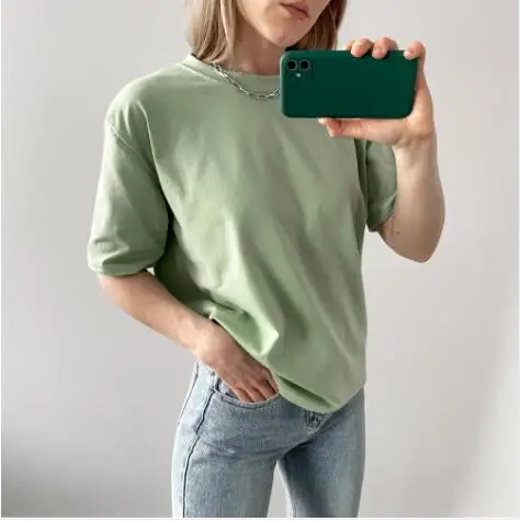 95% Cotton Candy Colors T Shirt Summer Women Loose Solid Tee Shirt Female Short Sleeve Tops Tees Causal O-Neck Basic T-shirt
95% Cotton Candy Colors T Shirt Summer Women Loose Solid Tee Shirt Female Short Sleeve Tops Tees Causal O-Neck Basic T-shirt