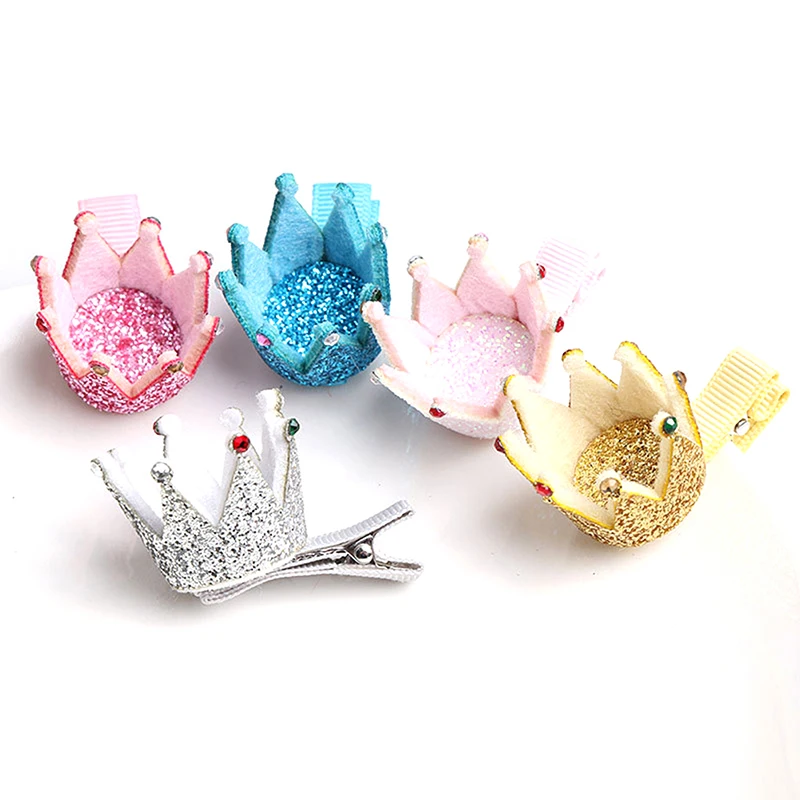 Glitter Synthetic Leather Crown Hair Clips Mini Kid Birthday Hairpin Pink Silver Gold Sparkly Princess Tiara Barrette
Glitter Synthetic Leather Crown Hair Clips Mini Kid Birthday Hairpin Pink Silver Gold Sparkly Princess Tiara Barrette
