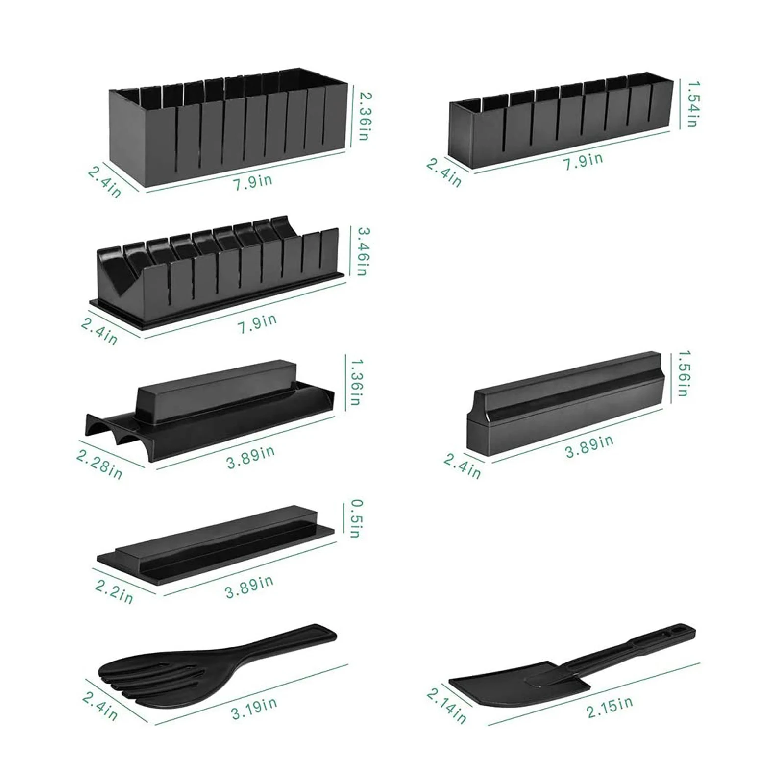 10pcs Sushi Making Kit DIY Sushi Mold Household Kitchen Sushi Maker Tools Complete with Sushi Rice Roll Mold Shapes Fork Spatula
10pcs Sushi Making Kit DIY Sushi Mold Household Kitchen Sushi Maker Tools Complete with Sushi Rice Roll Mold Shapes Fork Spatula