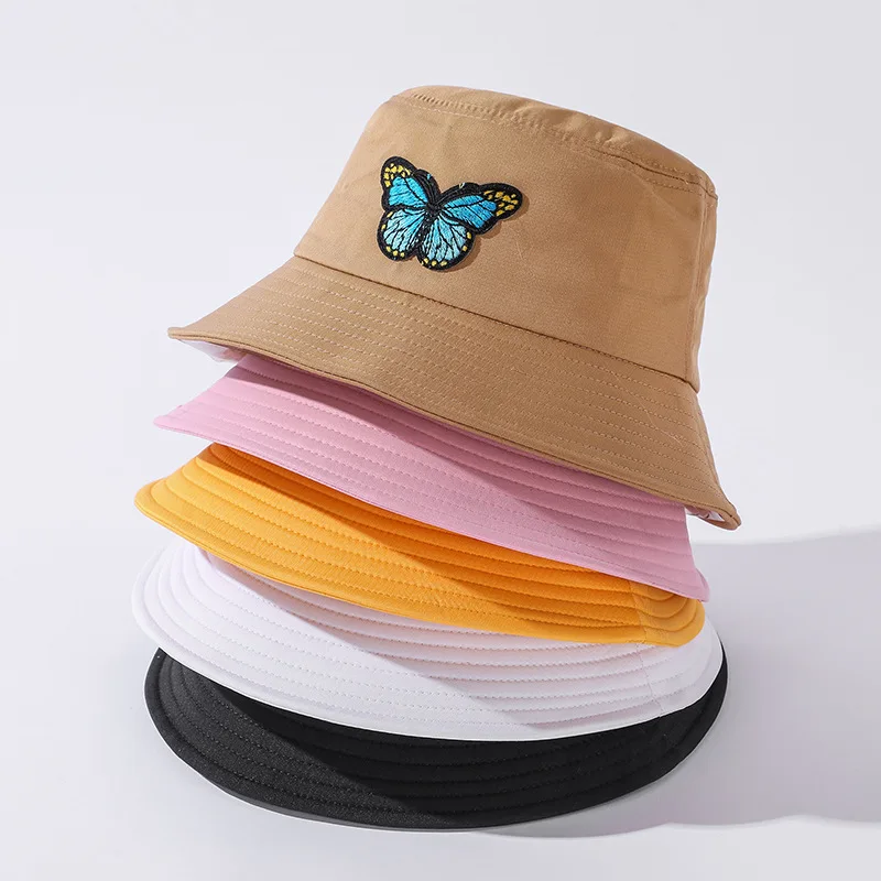 New Unisex white Bucket Hats Women Butterfly Summer Sunscreen Panama Hat Pink Sunbonnet Fedoras Outdoor Fisherman Hat Beach Cap
New Unisex white Bucket Hats Women Butterfly Summer Sunscreen Panama Hat Pink Sunbonnet Fedoras Outdoor Fisherman Hat Beach Cap