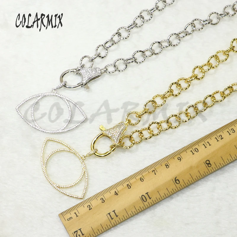 3Pcs Handmade Hollow eyes Zirconia pendant clasp pendant necklace long pendant necklace wholesale metal Chain necklace50482
3Pcs Handmade Hollow eyes Zirconia pendant clasp pendant necklace long pendant necklace wholesale metal Chain necklace50482