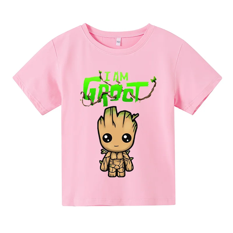 Groot Print T-Shirt Summer Thin Short Sleeve Top Boys and Girls 2021 Cartoon Fashion Street Wear O-Neck Children's Clothes
Groot Print T-Shirt Summer Thin Short Sleeve Top Boys and Girls 2021 Cartoon Fashion Street Wear O-Neck Children's Clothes