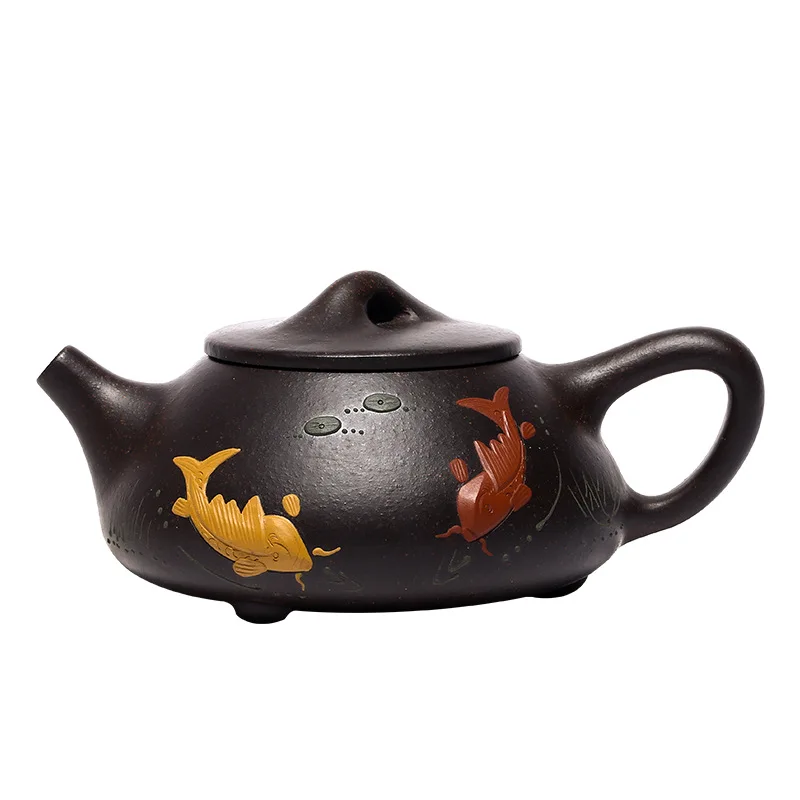 Yixing famous Zisha teapot handmade Jingzhou Shipiao teapot has more than one ball hole filter teapot every year
Yixing famous Zisha teapot handmade Jingzhou Shipiao teapot has more than one ball hole filter teapot every year