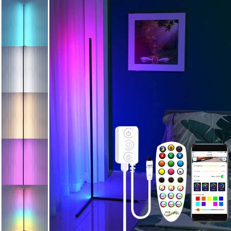 61inch LED Floor Lamp RGB Floor Light Remote Control Color Lights RGB Floor Light Dimmable For Home Bedroom Living Room
61inch LED Floor Lamp RGB Floor Light Remote Control Color Lights RGB Floor Light Dimmable For Home Bedroom Living Room