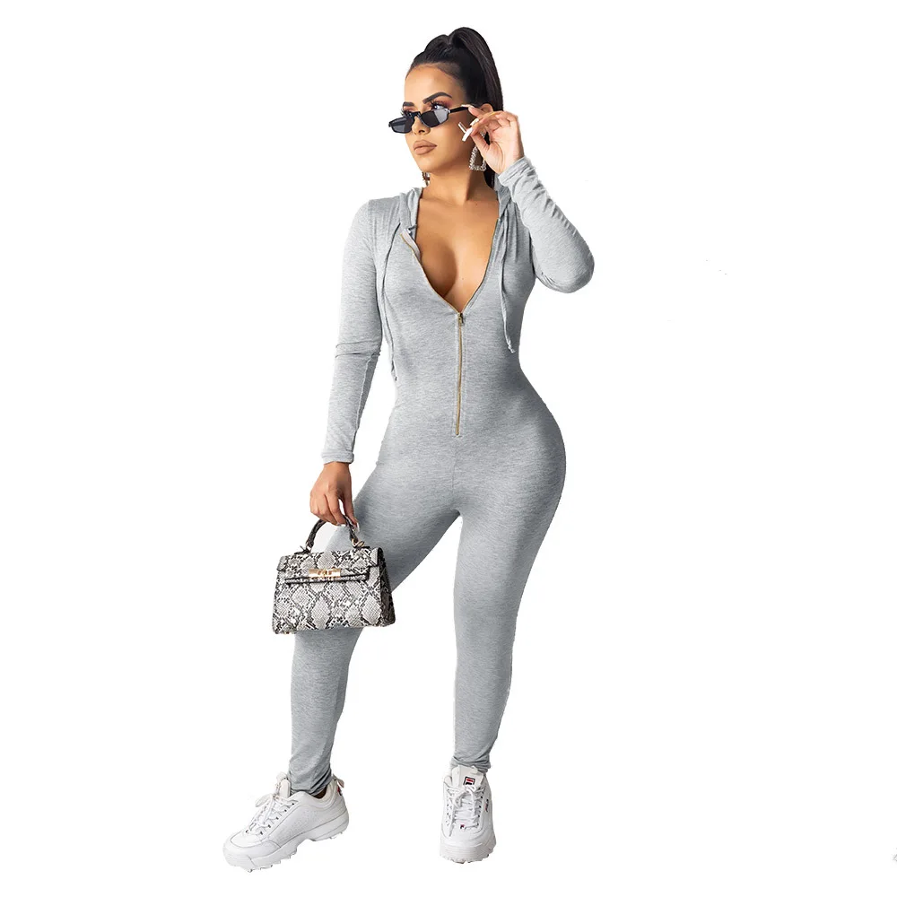 New Autumn Winter Women Jumpsuits Hooded Long Sleeve Solid Bandage Sexy Rompers Night Club Party One Piece Outfits Streetwear 
New Autumn Winter Women Jumpsuits Hooded Long Sleeve Solid Bandage Sexy Rompers Night Club Party One Piece Outfits Streetwear