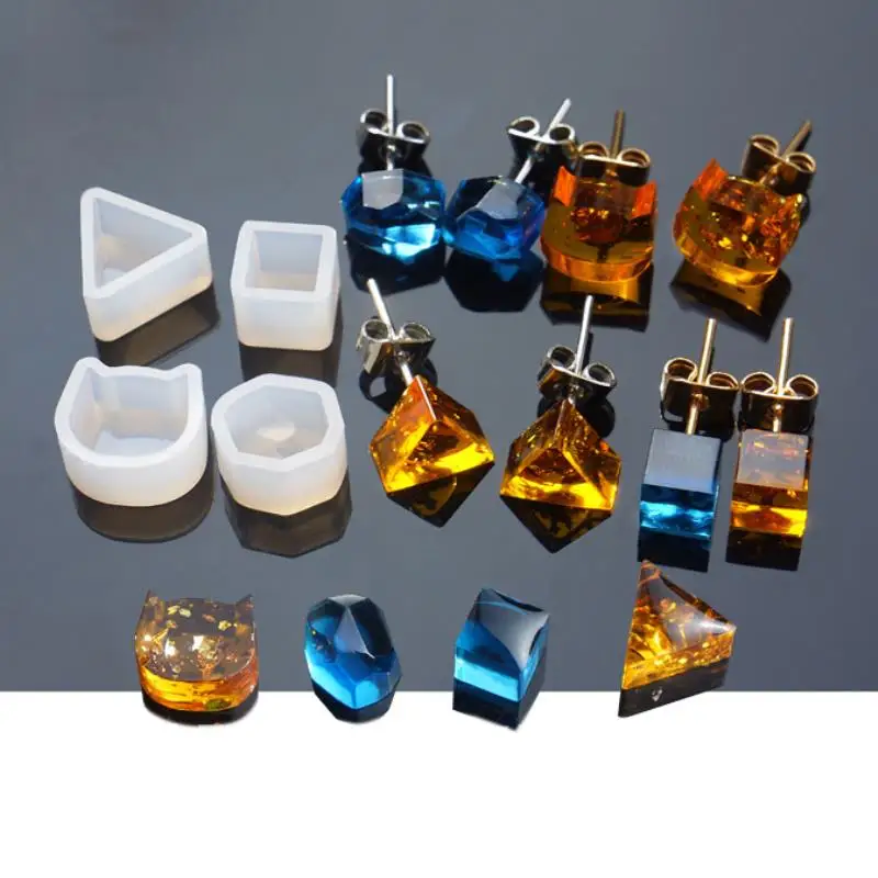 Soft Silicone Earring Ear Stud Mold Translucent Triangle Square DIY Making Jewelry Earrings Resin Casting Mold Jewelry Tools
Soft Silicone Earring Ear Stud Mold Translucent Triangle Square DIY Making Jewelry Earrings Resin Casting Mold Jewelry Tools