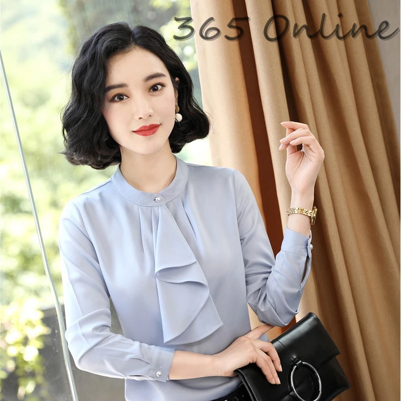 Novelty Blue Women Chiffon Blouses and Shirts Long Sleeve Spring Autumn Ladies Office Female Work Wear Tops Clothes Plus Size
Novelty Blue Women Chiffon Blouses and Shirts Long Sleeve Spring Autumn Ladies Office Female Work Wear Tops Clothes Plus Size