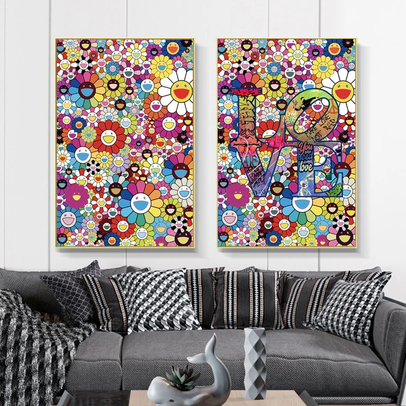 Flowers Bloom Love Graffiti Art Canvas Paintings Street Art Wall Posters and Prints Wall Art Pictures Cuadros for Home Decor
Flowers Bloom Love Graffiti Art Canvas Paintings Street Art Wall Posters and Prints Wall Art Pictures Cuadros for Home Decor