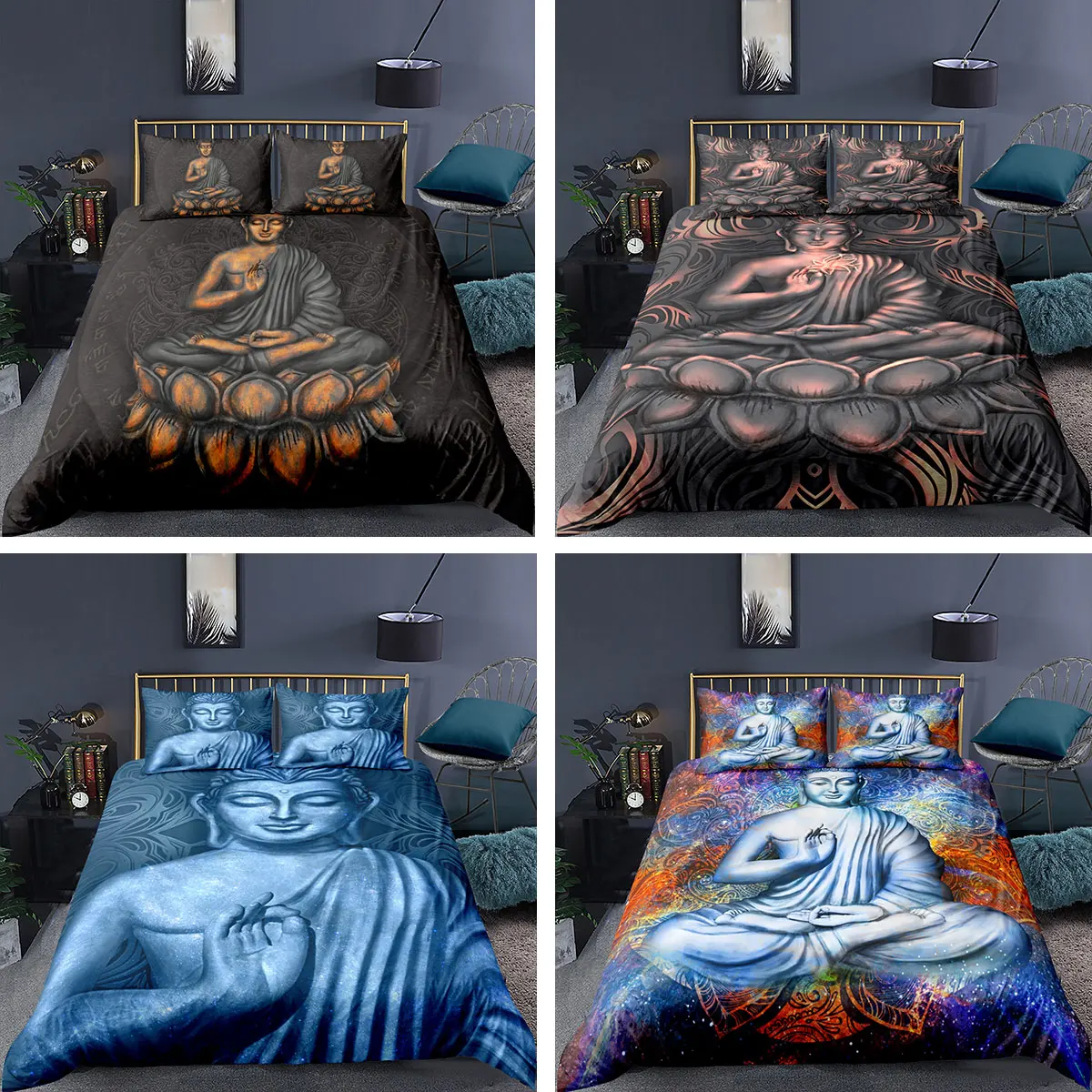 3D Buddha Statue Printed Duvet Cover Pillowcase Twin Single Queen King Full Double Size Quilt Cover Bedroom Bedding Set 2/3 Pcs
3D Buddha Statue Printed Duvet Cover Pillowcase Twin Single Queen King Full Double Size Quilt Cover Bedroom Bedding Set 2/3 Pcs