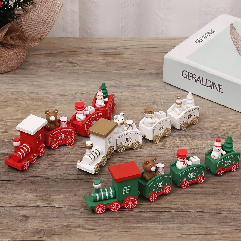 Wooden Train Navidad Kids Craft Gift Christmas Decorations for Home Decor Xmas Ornaments Natale 2022 Noel Santa Claus 
Wooden Train Navidad Kids Craft Gift Christmas Decorations for Home Decor Xmas Ornaments Natale 2022 Noel Santa Claus