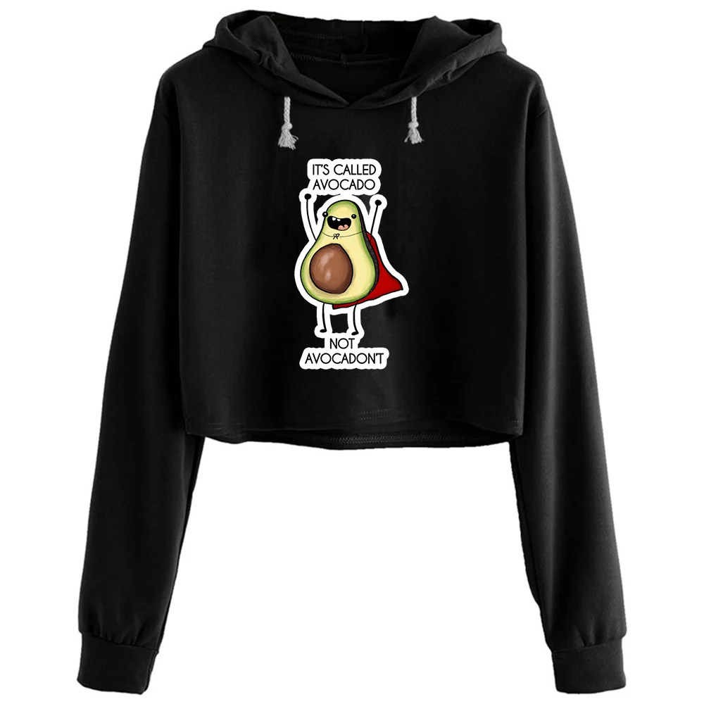 Its Called Avocado Not Avocadont Crop Hoodies Women Y2k Kawaii Goth Grunge Pullover For Girls
Its Called Avocado Not Avocadont Crop Hoodies Women Y2k Kawaii Goth Grunge Pullover For Girls