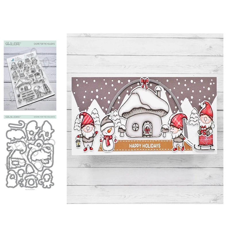 Mushroom House Santa Claus Metal Cutting Dies and Clear Rubber Stamps Scrapbook Stencil Album Make Template Decor Model Craft
Mushroom House Santa Claus Metal Cutting Dies and Clear Rubber Stamps Scrapbook Stencil Album Make Template Decor Model Craft