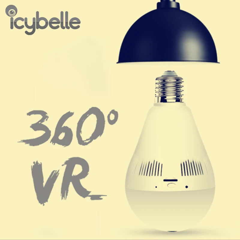 Icy Беспроводная домашняя безопасность WiFi Камера Bulb Лампа IP-камера 360 градусов Панорамный 1080P Fisheye Скрытая камера
Icy Беспроводная домашняя безопасность WiFi Камера Bulb Лампа IP-камера 360 градусов Панорамный 1080P Fisheye Скрытая камера