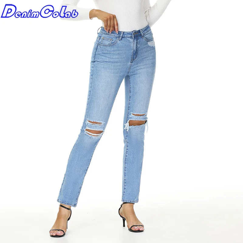 DenimColab 2021 High Waist Elastic Women's Jeans Fashion Hole Washed Denim Pencil Pants Ladies Slim Fit Skinny Stretch Jeans
DenimColab 2021 High Waist Elastic Women's Jeans Fashion Hole Washed Denim Pencil Pants Ladies Slim Fit Skinny Stretch Jeans