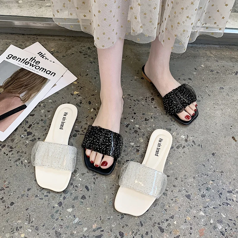 Mesh slippers women wear 2021 new flat bottomed wet Narcissus women's sweet style with skirt flip flops
Mesh slippers women wear 2021 new flat bottomed wet Narcissus women's sweet style with skirt flip flops