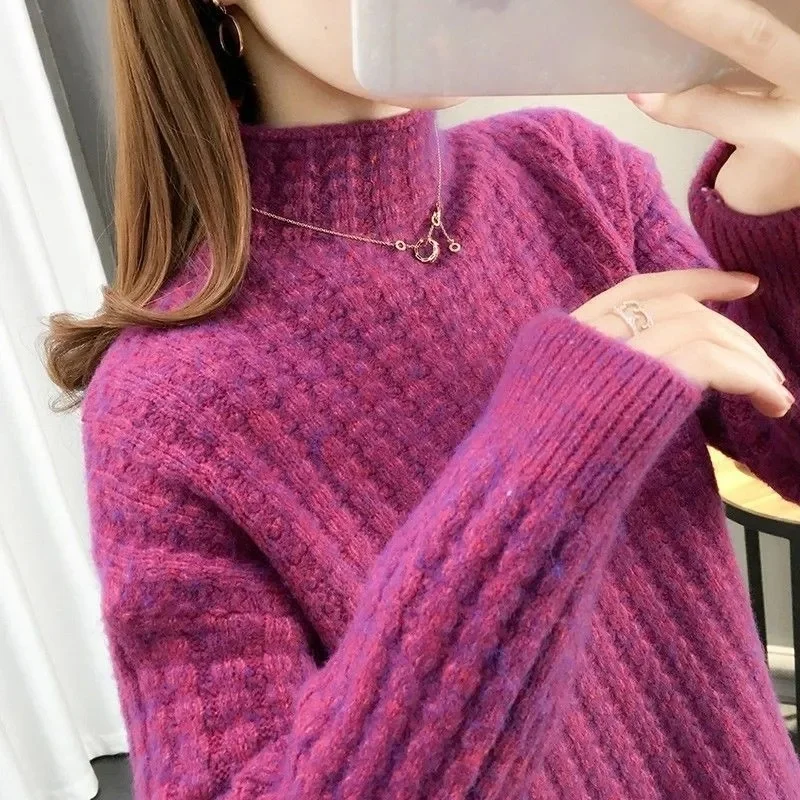 2021 Autumn Winter Thick Sweater Women Knitted Ribbed Pullover Warm Sweaters Long Sleeve Turtleneck Slim Jumper Clothing
2021 Autumn Winter Thick Sweater Women Knitted Ribbed Pullover Warm Sweaters Long Sleeve Turtleneck Slim Jumper Clothing