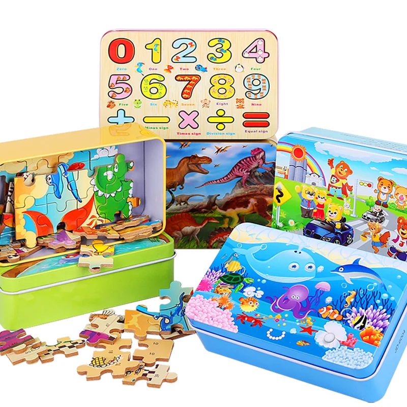 3D Wooden Jigsaw Puzzle Children Wood Board Kids Learnning Math Games Education Gift Animal Metal Box Montessori Toys
3D Wooden Jigsaw Puzzle Children Wood Board Kids Learnning Math Games Education Gift Animal Metal Box Montessori Toys