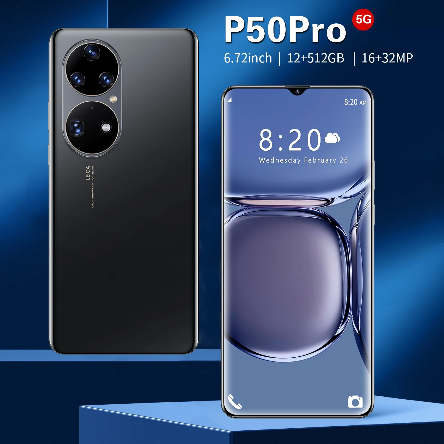 Newest Phone P50 Pro 16GB+512GB Unlocked 5G Phone Android 10 6.72 Inch 4G/5G Network 16MP+32MP HD Camera 6800Mah Cell Phone GPS
Newest Phone P50 Pro 16GB+512GB Unlocked 5G Phone Android 10 6.72 Inch 4G/5G Network 16MP+32MP HD Camera 6800Mah Cell Phone GPS