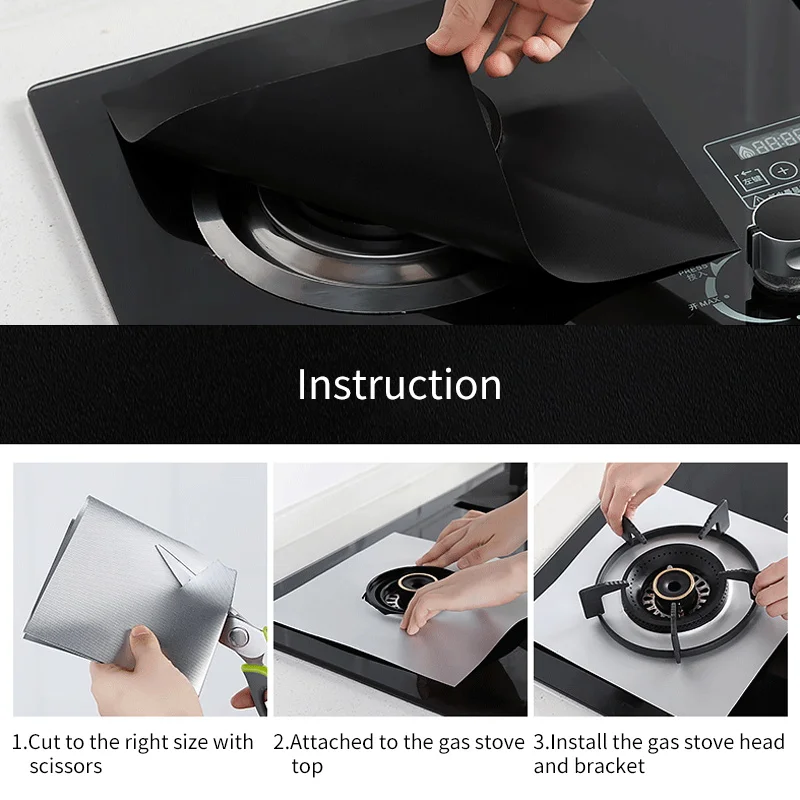 1/4pcs Gas Stove Protectors Cooker Cover Liner Clean Mat Pad Gas Stove Stovetop Protector for Kitchen Cookware Accessories
1/4pcs Gas Stove Protectors Cooker Cover Liner Clean Mat Pad Gas Stove Stovetop Protector for Kitchen Cookware Accessories