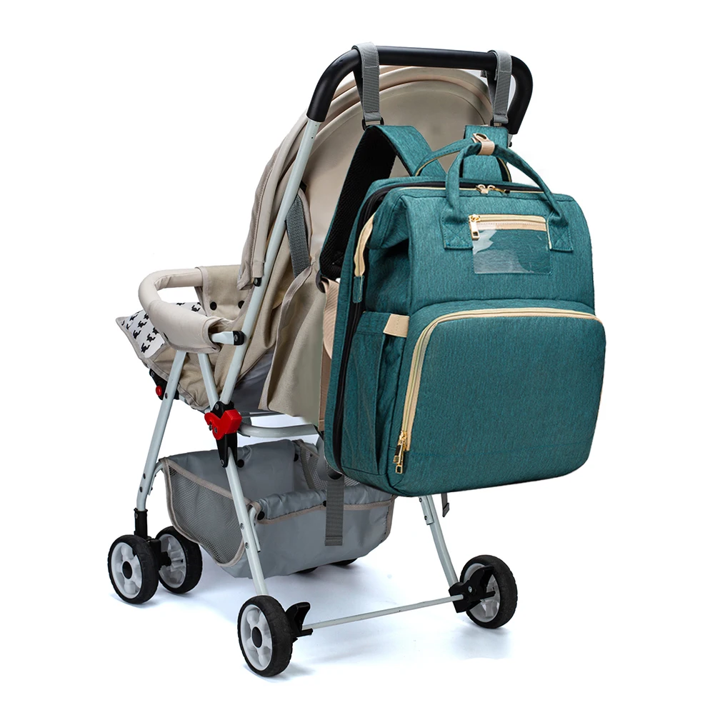 2 in 1 Mommy Bag Multifunctional Waterproof Nappy Stroller Bag Organizer Zipper Backpack Portable Folding Crib Pack 
2 in 1 Mommy Bag Multifunctional Waterproof Nappy Stroller Bag Organizer Zipper Backpack Portable Folding Crib Pack