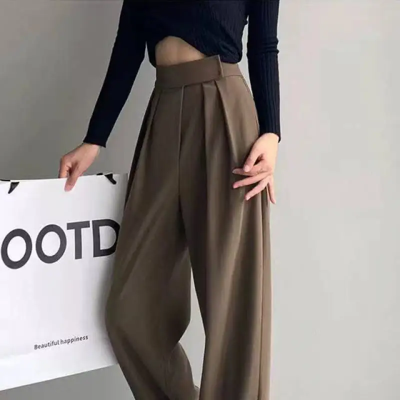Egood Brown Wide Leg Women's Classic Suit Pants Vintage Palazzo Office Elegant Casual Black Trousers Female High Waist Pants
Egood Brown Wide Leg Women's Classic Suit Pants Vintage Palazzo Office Elegant Casual Black Trousers Female High Waist Pants