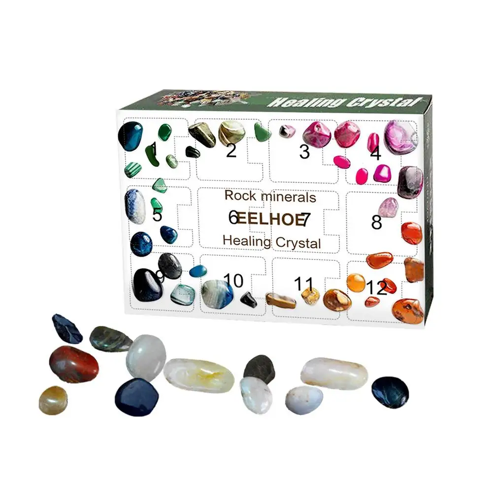 12/24PCS Healing Crystal Ore Christmas Advent Countdown Calendar Unique Design Calendar Perfect Gift
12/24PCS Healing Crystal Ore Christmas Advent Countdown Calendar Unique Design Calendar Perfect Gift