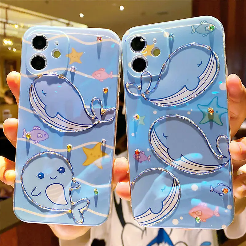 Case For iPhone 11 12 X XR XS Pro Max Case Cute Whale Pattern Phone Case Original TPU Soft Cover For iPhone 7 8 Plus SE 2020
Case For iPhone 11 12 X XR XS Pro Max Case Cute Whale Pattern Phone Case Original TPU Soft Cover For iPhone 7 8 Plus SE 2020