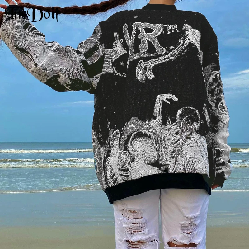 InsDoit Vintage Harajuku Print Autumn Hoodie Women Gothic Clothes Oversized Long Sleeve Hoodie Punk Grunge Loose Top Streetwear
InsDoit Vintage Harajuku Print Autumn Hoodie Women Gothic Clothes Oversized Long Sleeve Hoodie Punk Grunge Loose Top Streetwear