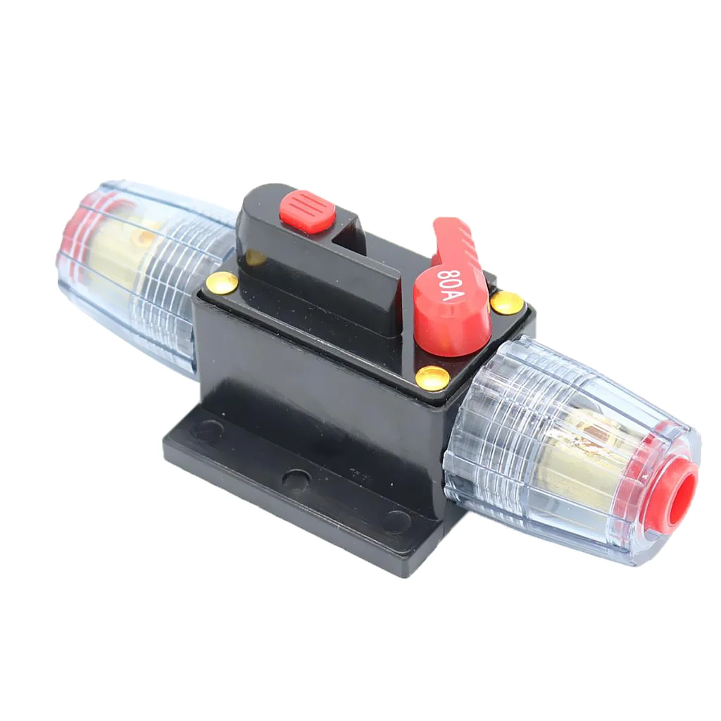 DC12V-24V 80A In-Line Circuit Breaker Fuse Auto Car Stereo/Audio Protection | Автомобили и мотоциклы