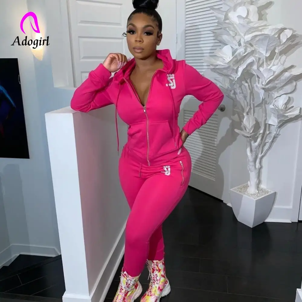 Tracksuit Women 2 Piece Set Female Hooded Sweatshirt and Pants Sportwear Suit Zipper Fitness Hoodies + Sweatpants Ropa De Mujer 
Tracksuit Women 2 Piece Set Female Hooded Sweatshirt and Pants Sportwear Suit Zipper Fitness Hoodies + Sweatpants Ropa De Mujer