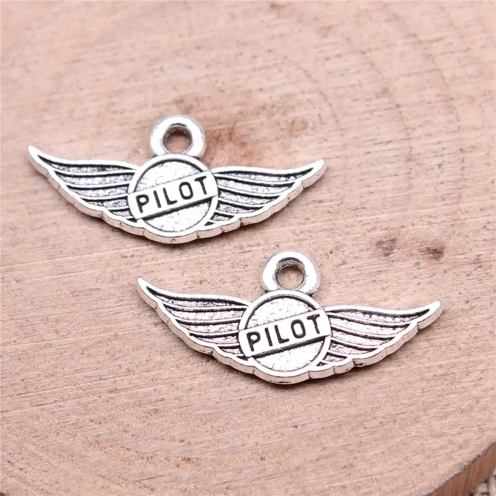 Pilot Charms For Jewelry Making Findings Handmade DIY Craft 20pcs Antique Silver Color 25x11mm
Pilot Charms For Jewelry Making Findings Handmade DIY Craft 20pcs Antique Silver Color 25x11mm
