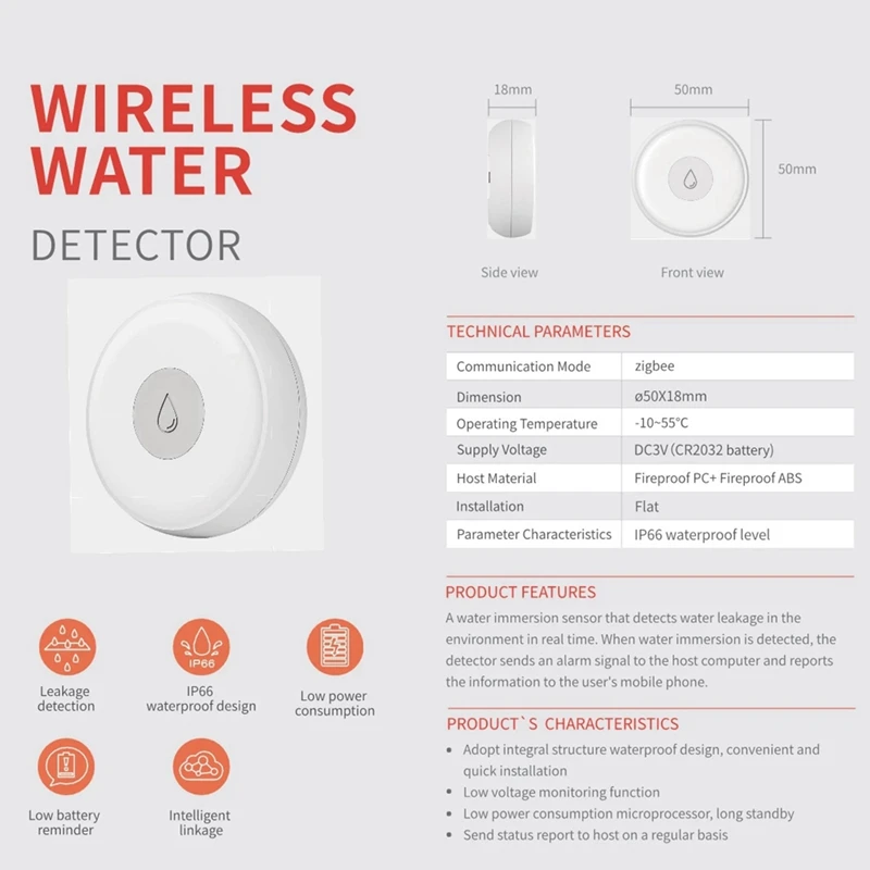 Hot TTKK Intelligent Security, Water Level Detector Supports App, Voice Control Intelligent Linkage for Office, Home
Hot TTKK Intelligent Security, Water Level Detector Supports App, Voice Control Intelligent Linkage for Office, Home