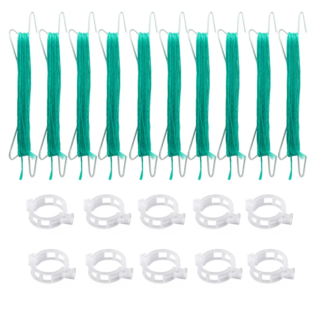 Plant Hook Growth Puller Quick And Flexible Green Gardening Supplies 1500cm 10pcs Easy To Use Vegetable Tomato Support Clips
Plant Hook Growth Puller Quick And Flexible Green Gardening Supplies 1500cm 10pcs Easy To Use Vegetable Tomato Support Clips