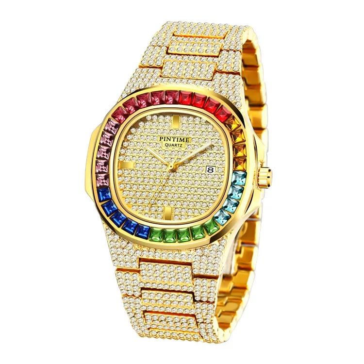 PINTIME business leisure hip-hop alloy luxury men's watches waterproof calendar luminous diamond quartz watches taste fashion
PINTIME business leisure hip-hop alloy luxury men's watches waterproof calendar luminous diamond quartz watches taste fashion
